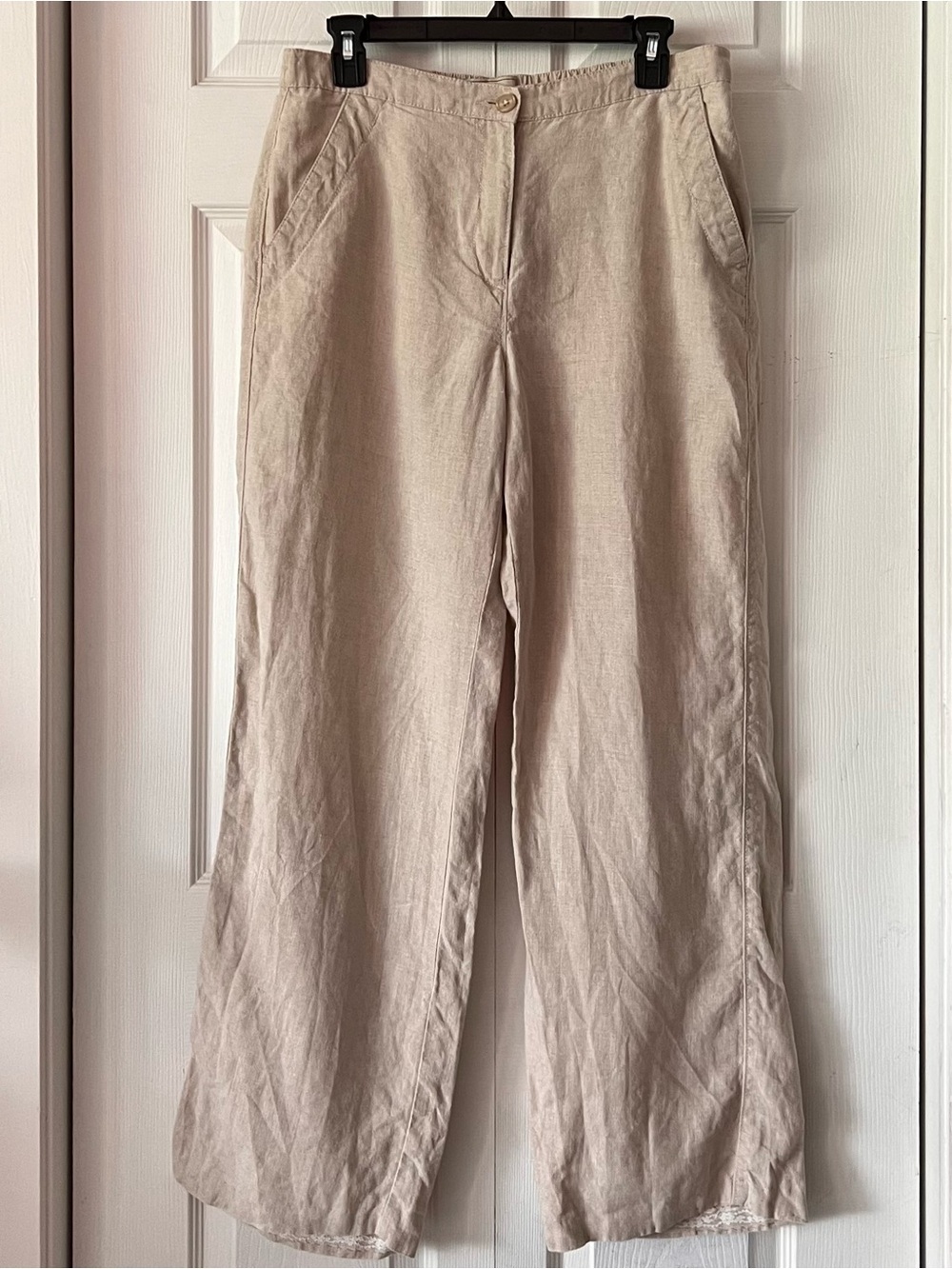 L.L. Bean Straight Leg Linen Pants